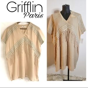 Grifflin Paris fringe/tassle top.  Sz Lrg